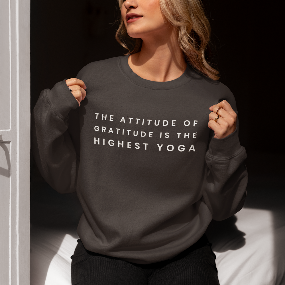 
                  
                    Yoga Attitude Gratitude Sweatshirt - Various Colours
                  
                