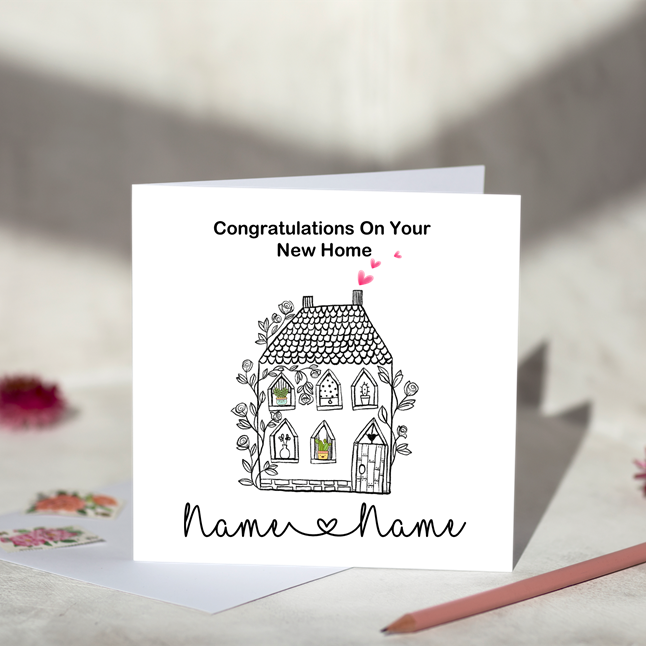 Personalised New Home Greeting Card