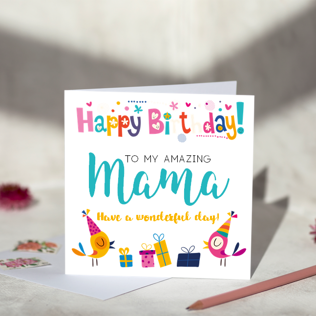 Amazing Mama Birthday Card