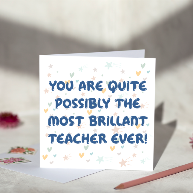 Brilliant Teacher Greeting Card