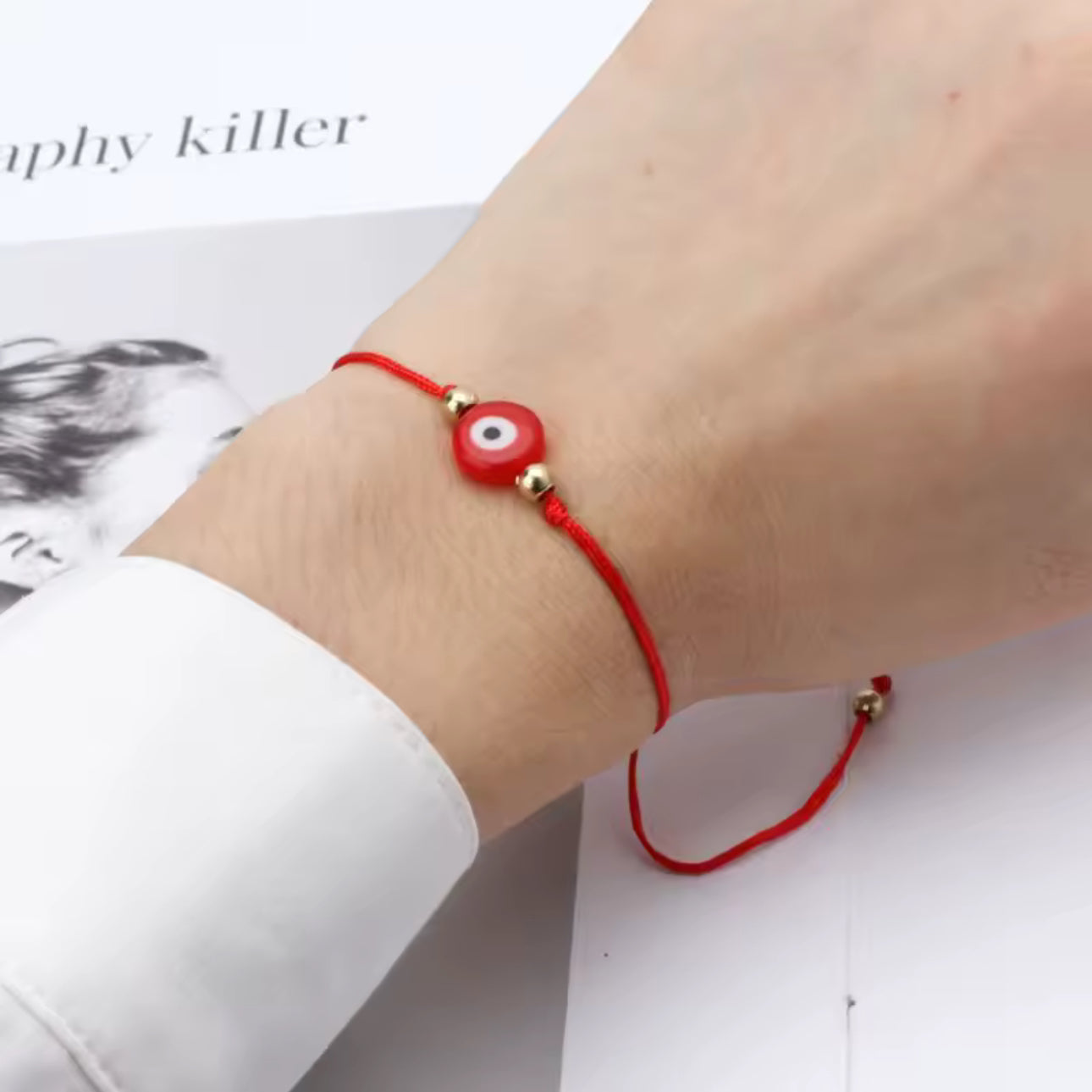 Red Evil Eye Rakhi Bracelet