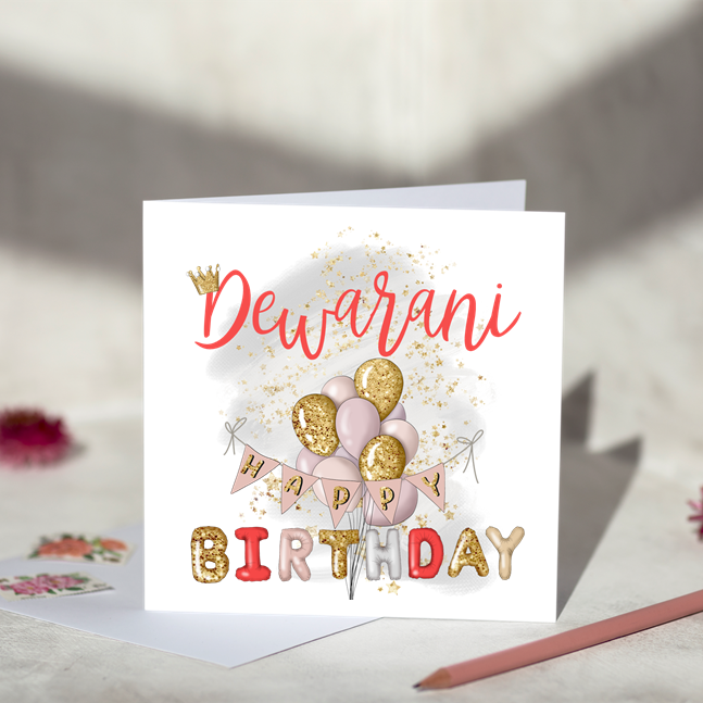 Happy Birthday For Her Card