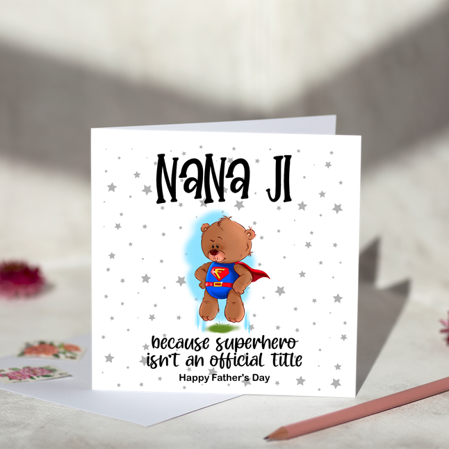 
                      
                        Superhero Father's Day Greeting Card
                      
                    