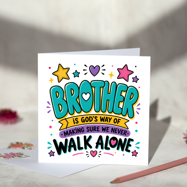 A Brother Is God's Way Greeting Card