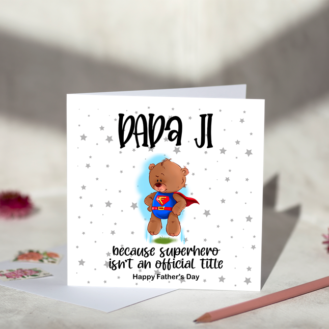 Superhero Father's Day Greeting Card