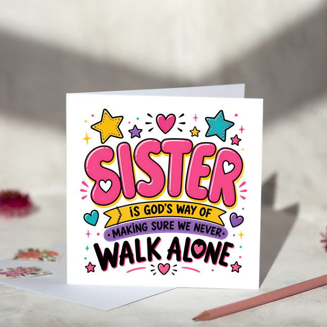 A Sister Is God's Way Greeting Card