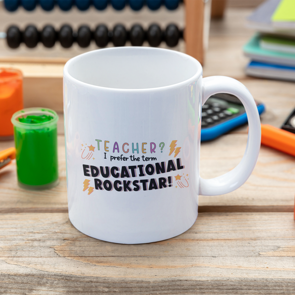 Educational Rockstar Teacher Mug