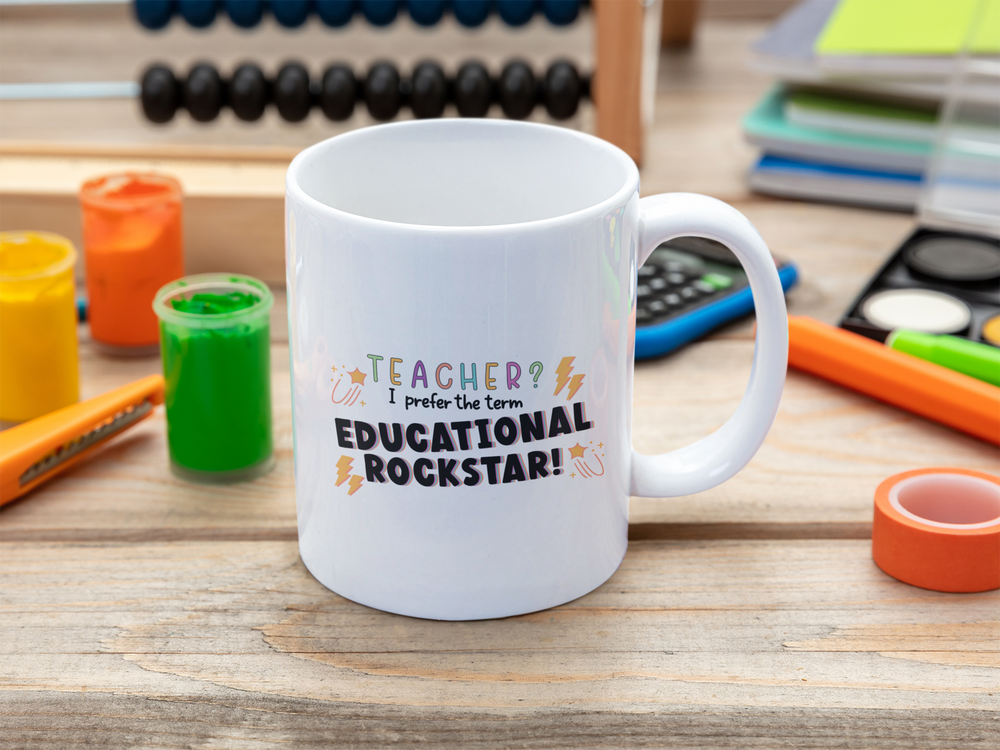 Educational Rockstar Teacher Mug