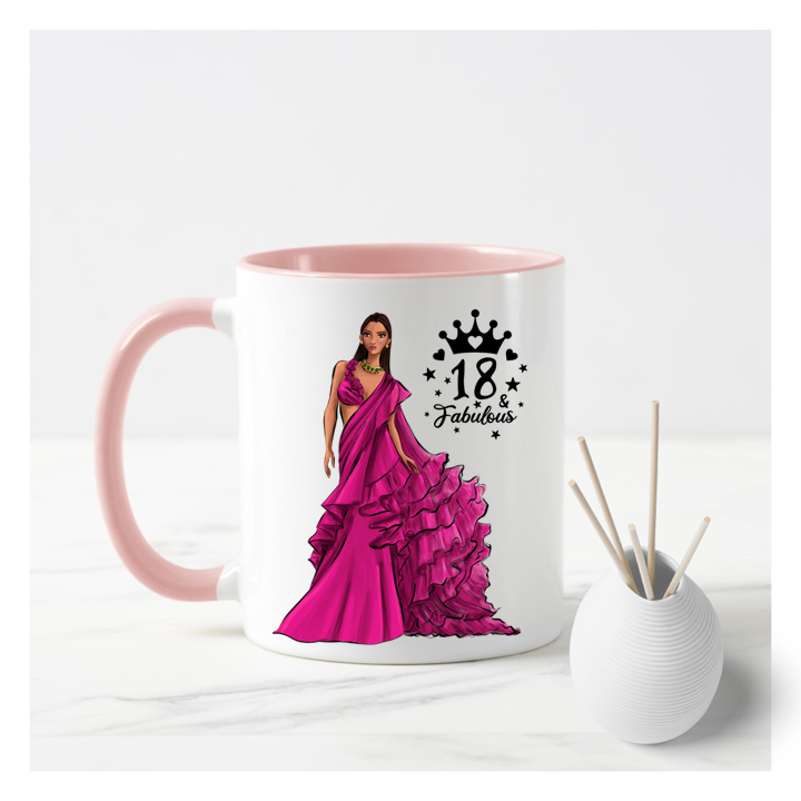 
                      
                        18 & Fab Cerise Dress 18th Birthday Mug
                      
                    