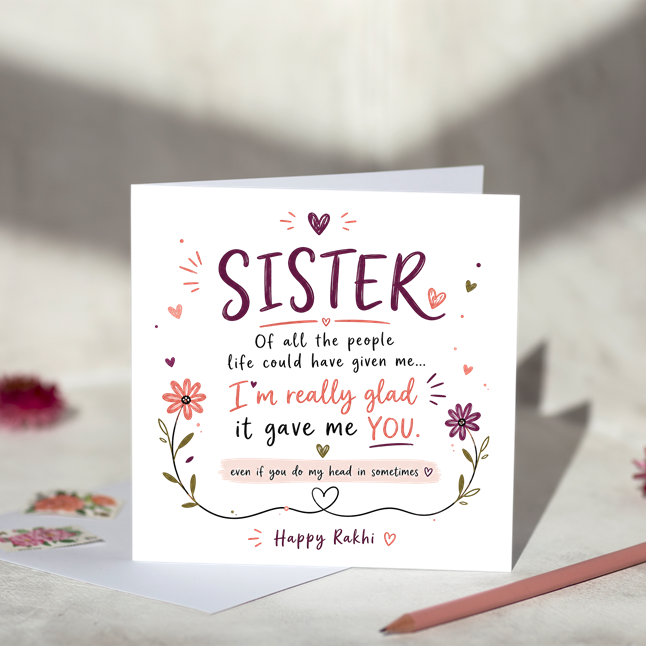 To My Sister Greeting Card