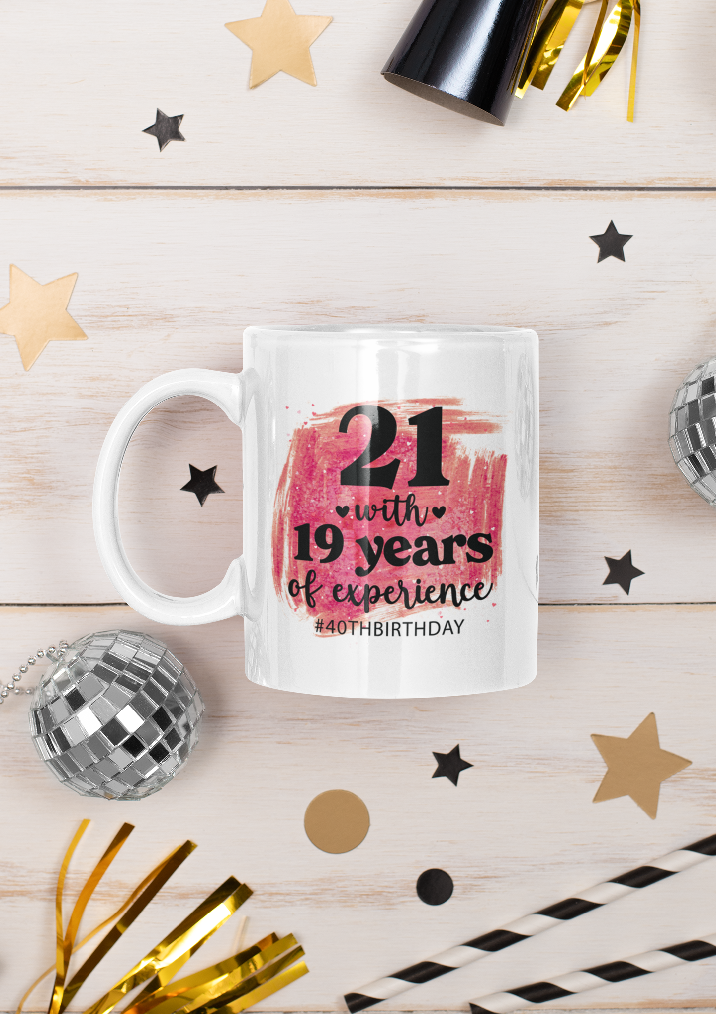 19 Years Experience 40th Birthday Mug