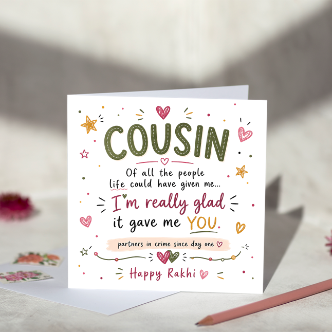 Cousin Partners in Crime Greeting Card