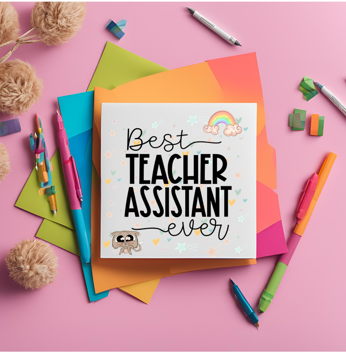 Best Teaching Assistant Card