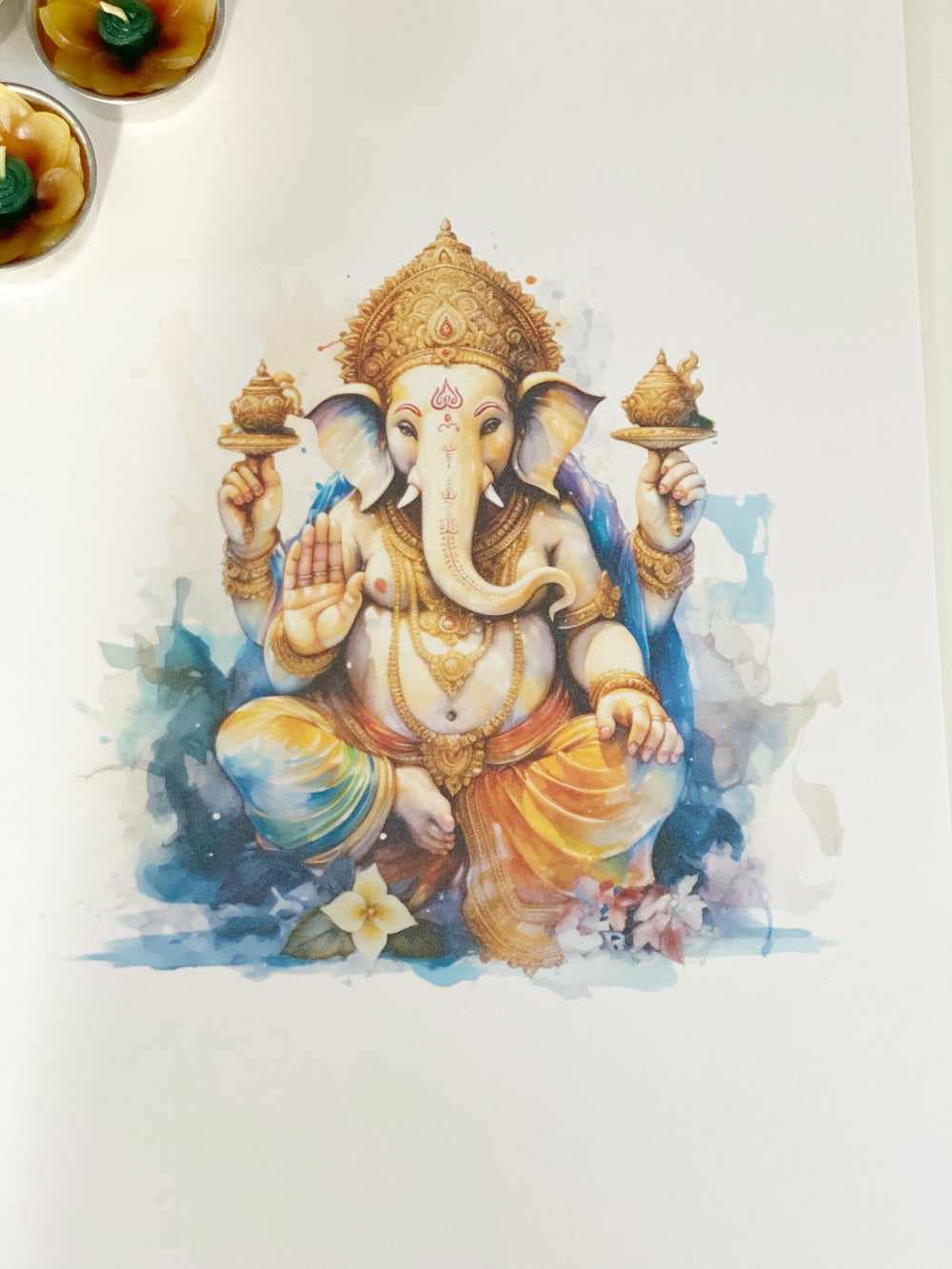 Ganesh Pastel Print