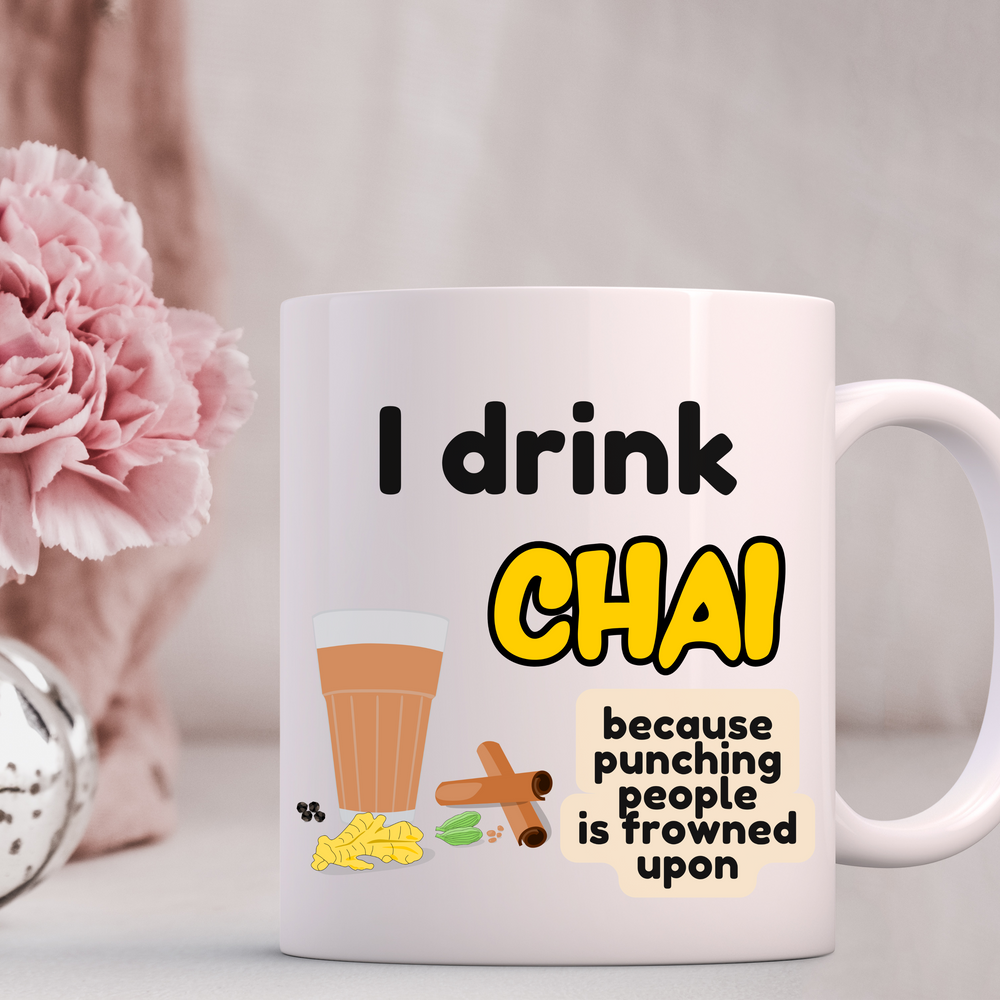 
                      
                        I Drink Because Punching People Mug
                      
                    