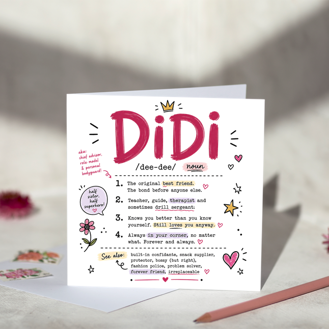 Didi Definition Greeting Card