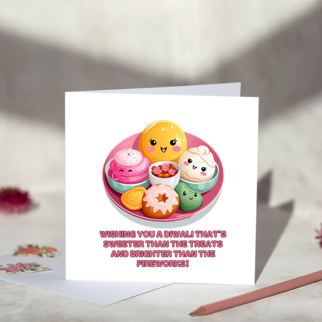 Brighter Than Fireworks Diwali Greeting Card