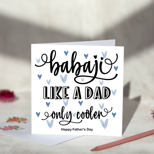 Like A Dad Only Cooler For Him Greeting Card