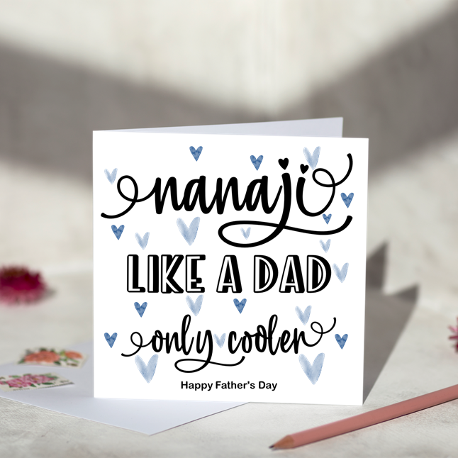 Like A Dad Only Cooler For Him Greeting Card