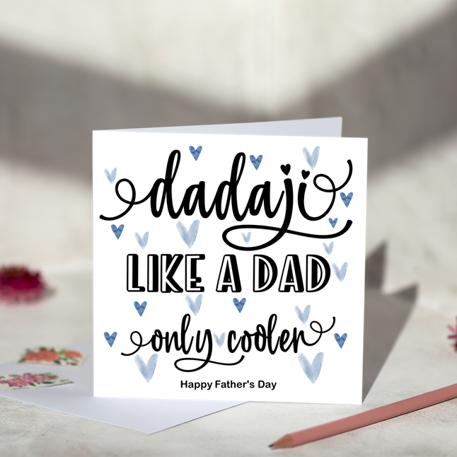 Like A Dad Only Cooler For Him Greeting Card