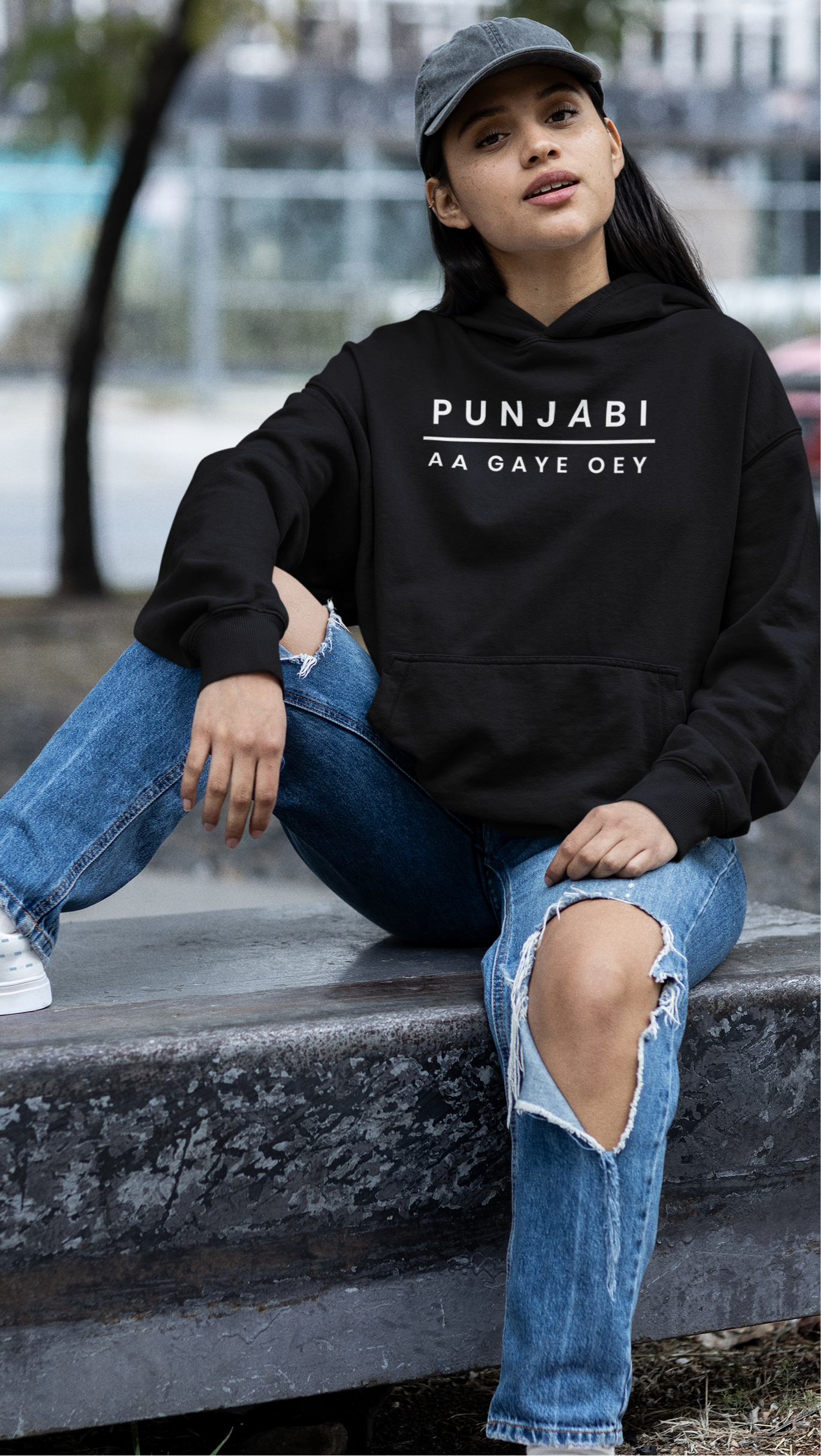 Punjabi Aa Gaye Oye Unisex Hoodie - Black