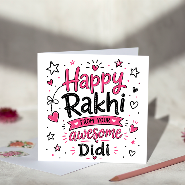 Awesome Didi Rakhi Card