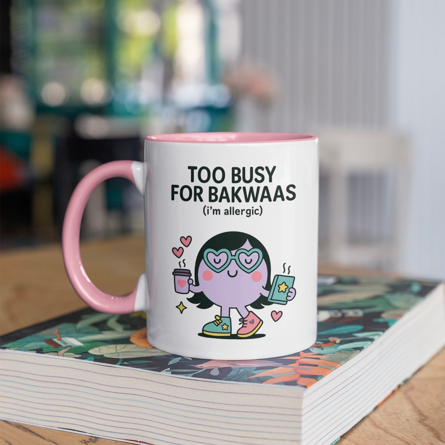 Too Busy For Bakwaas Character Mug