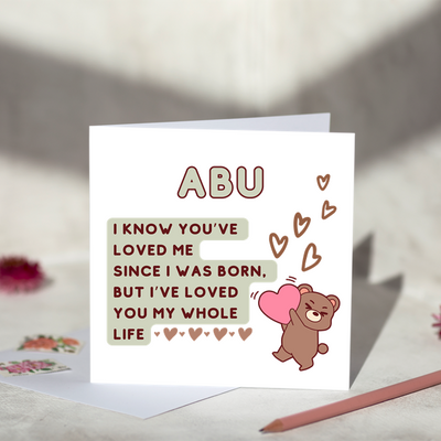I Have Loved You For Him Greeting Card