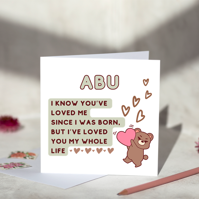 
                  
                    I Have Loved You For Him Card
                  
                