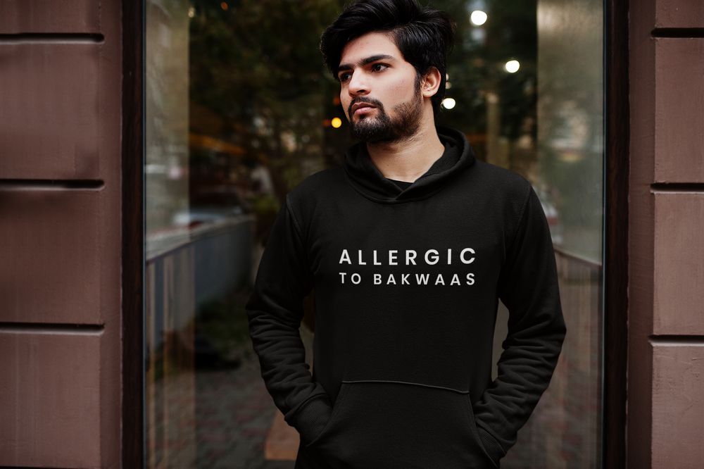 Allergic to Bakwaas Unisex Hoodie - Various Colours