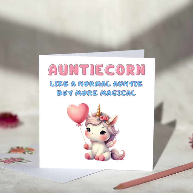 Magical Unicorn For Her Greeting Card