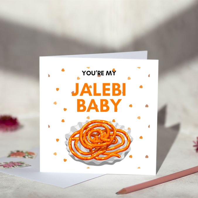 Jalebi Baby Greeting Card
