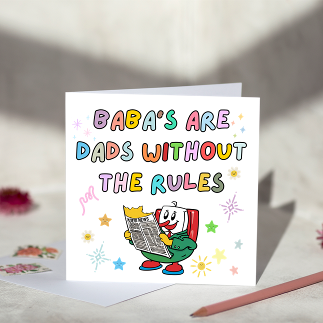 Baba Rules Card – Beauty and The Button