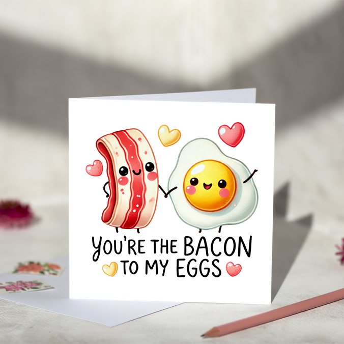 Bacon Eggs Card