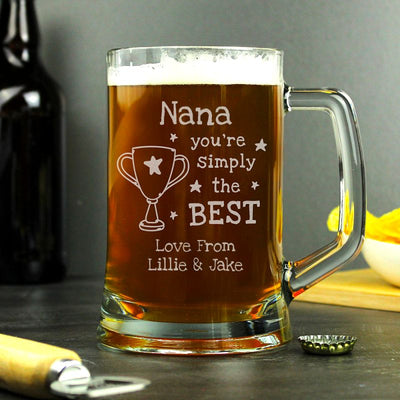 Personalised Simply The Best Pint Tankard
