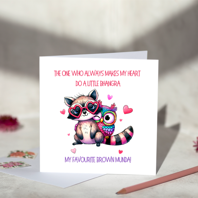 Bhangra Brown Munda Card