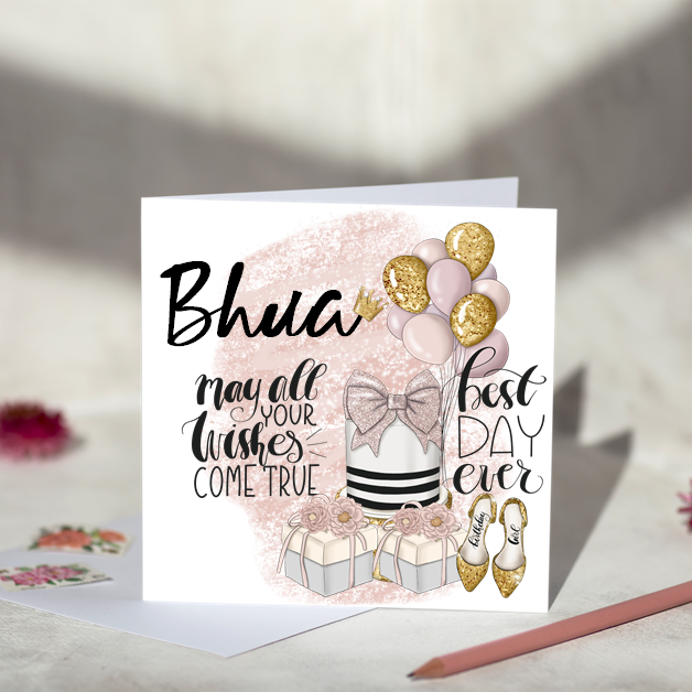 May All Your Wishes Come True For Her Birthday Card