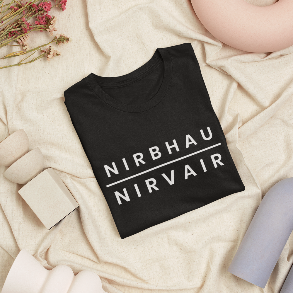 BASIC ESSENTIALS: Nirbhau Nirvair Unisex Tee- Various Colours