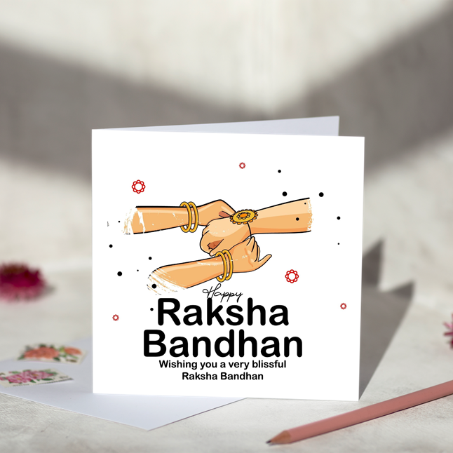 Blissful Raksha Bandhan Card