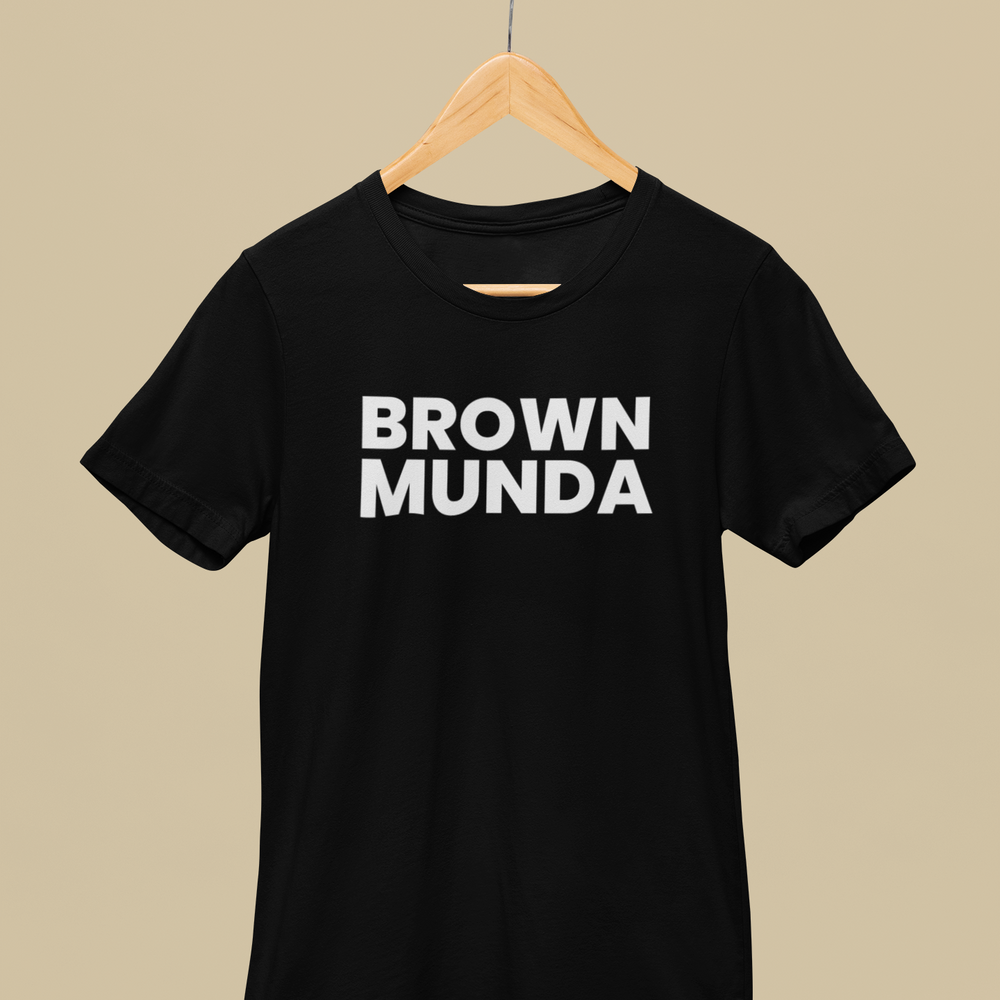 BASIC ESSENTIALS: Brown Munda Unisex Tee- Various Colours