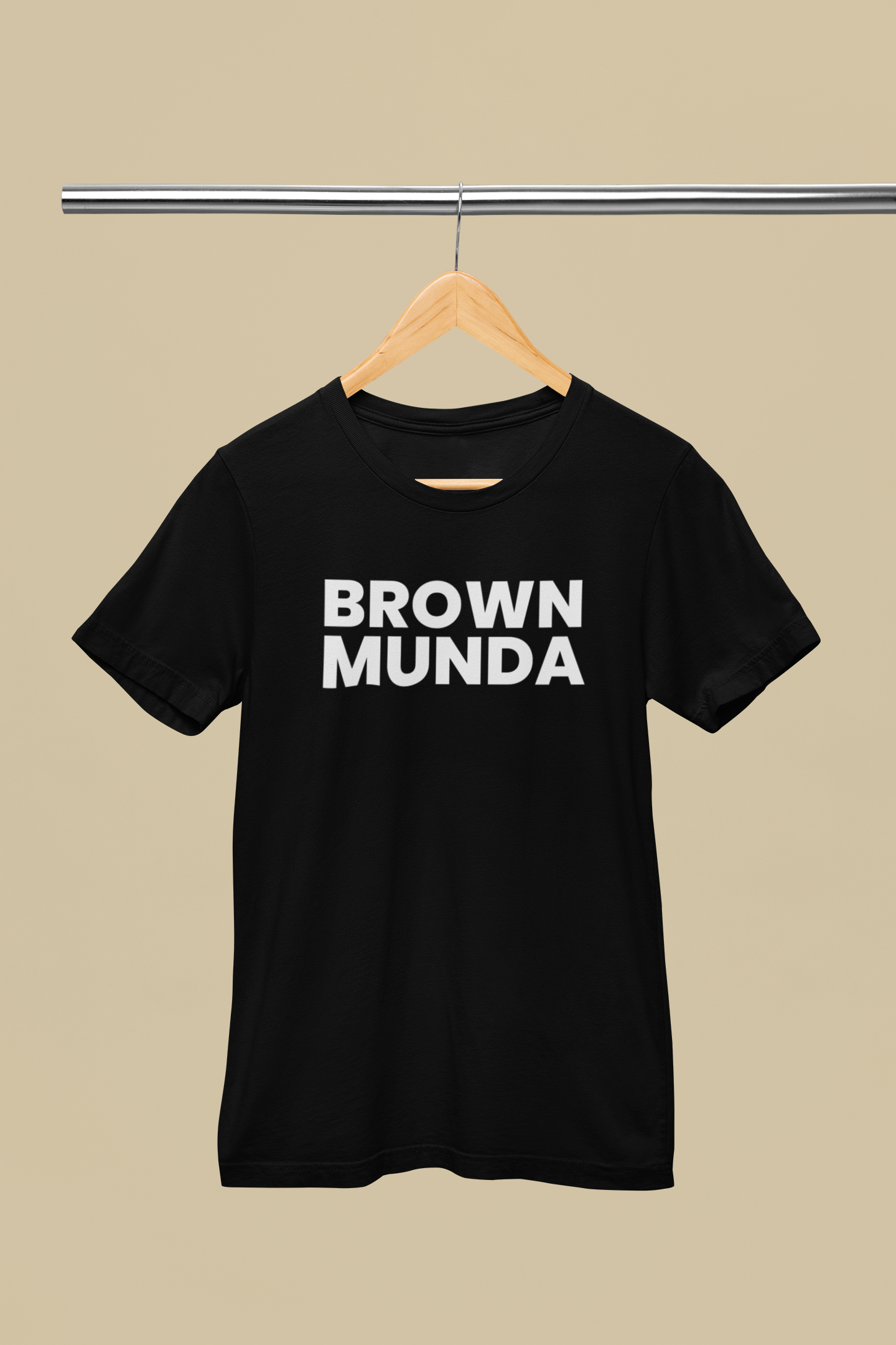 BASIC ESSENTIALS: Brown Munda Unisex Tee- Various Colours