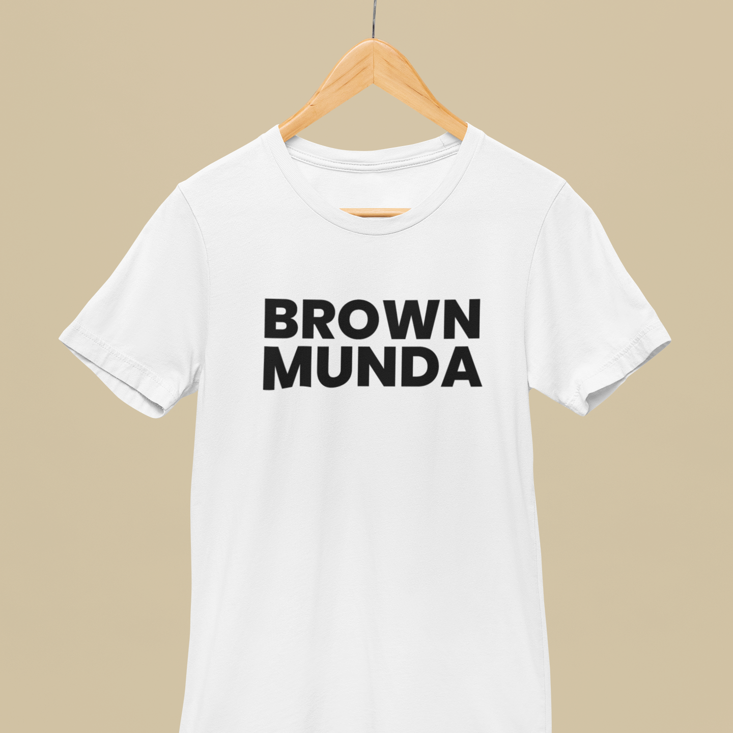 BASIC ESSENTIALS: Brown Munda Unisex Tee- Various Colours