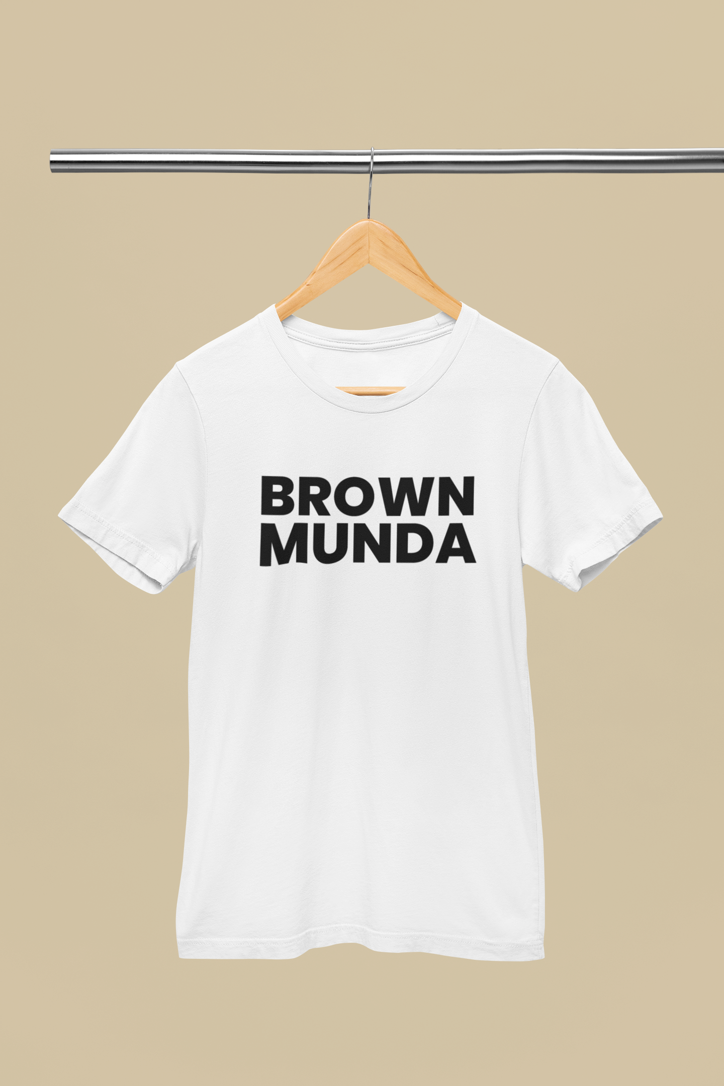 BASIC ESSENTIALS: Brown Munda Unisex Tee- Various Colours