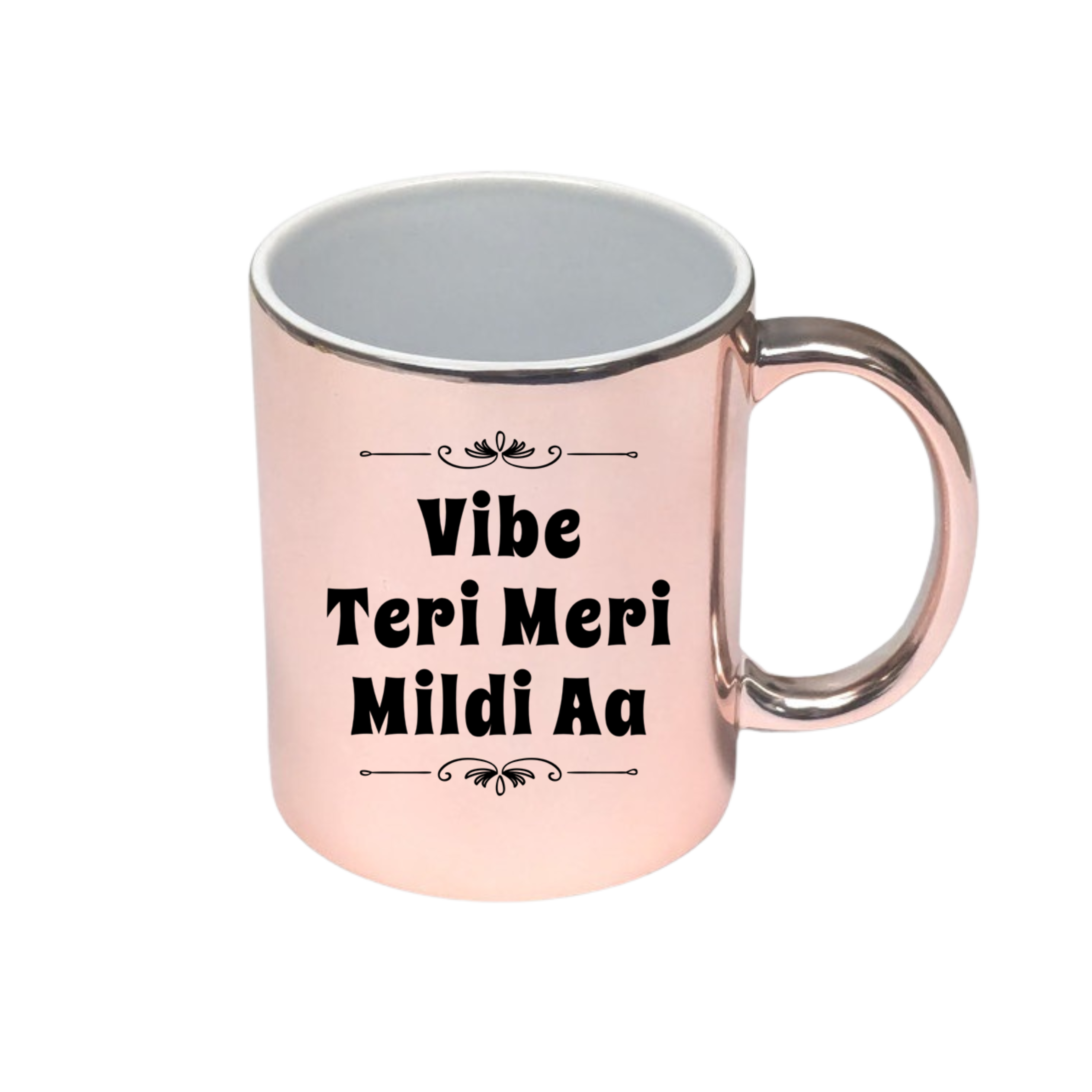 Vibe Teri Meri Mildi Aa Rose Gold Mug