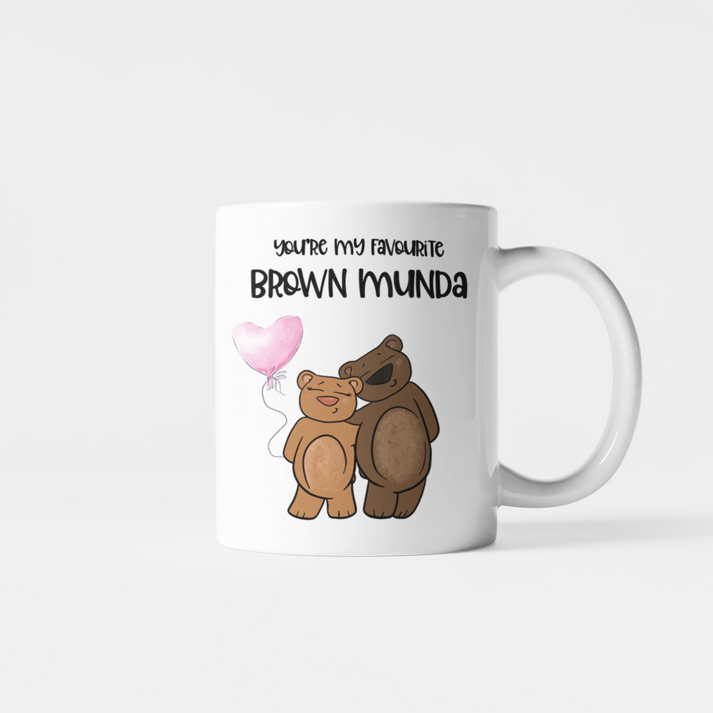 Favourite Brown Munda Bear Mug