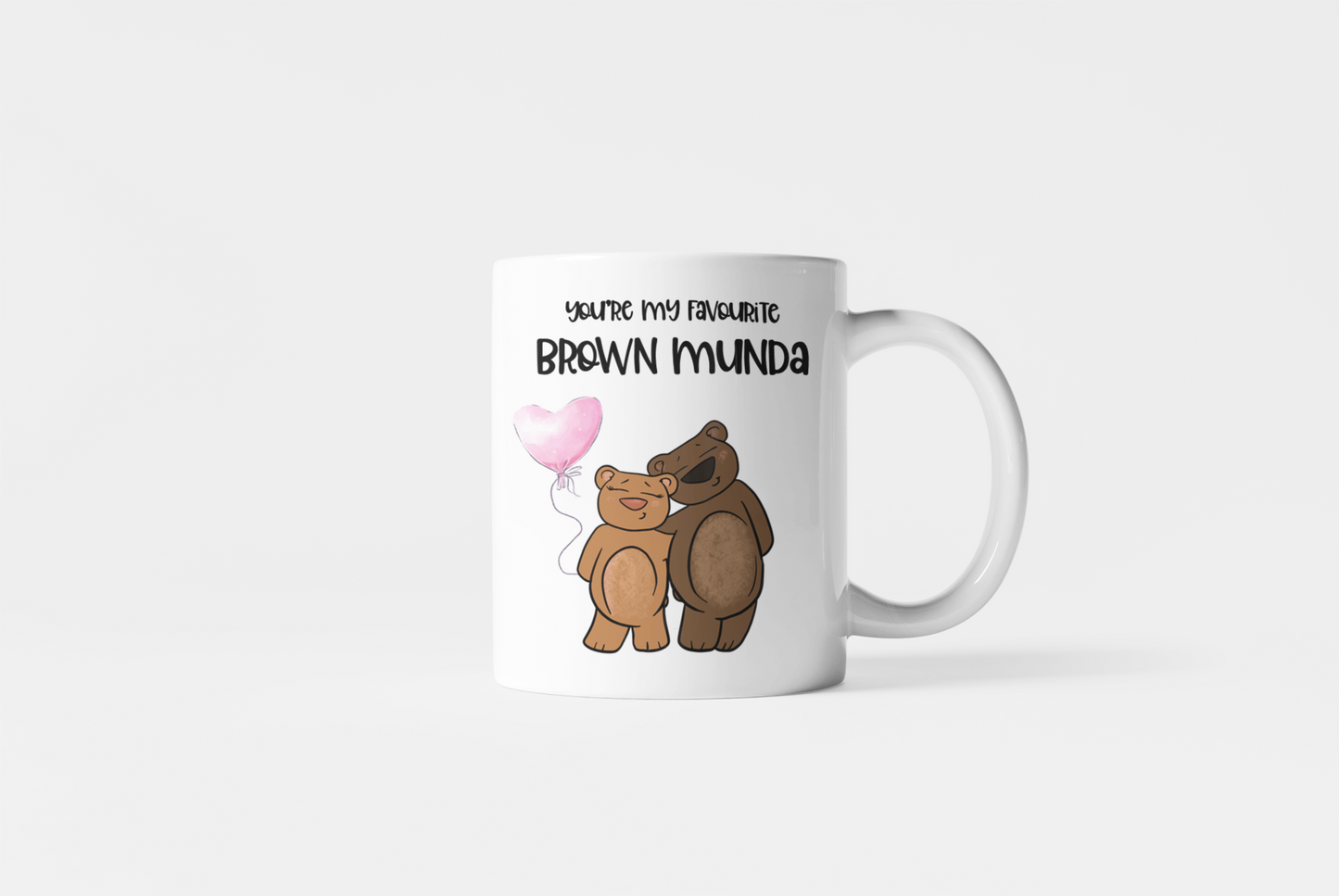 Favourite Brown Munda Bear Mug