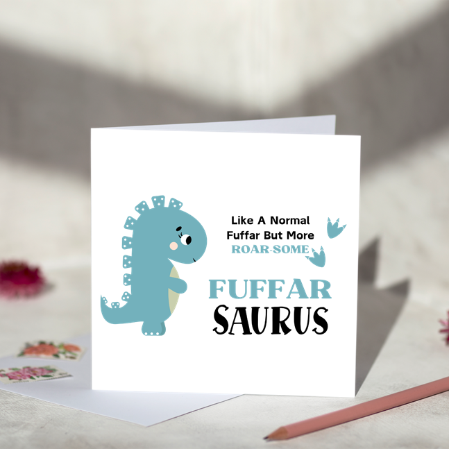 Fuffar Saurus Greeting Card