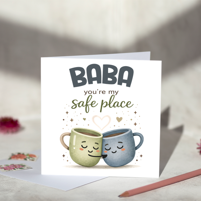My Safe Place for Grandad Card