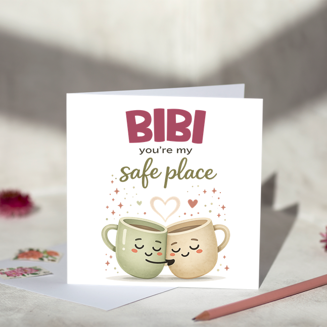 My Safe Place for Grandma Card