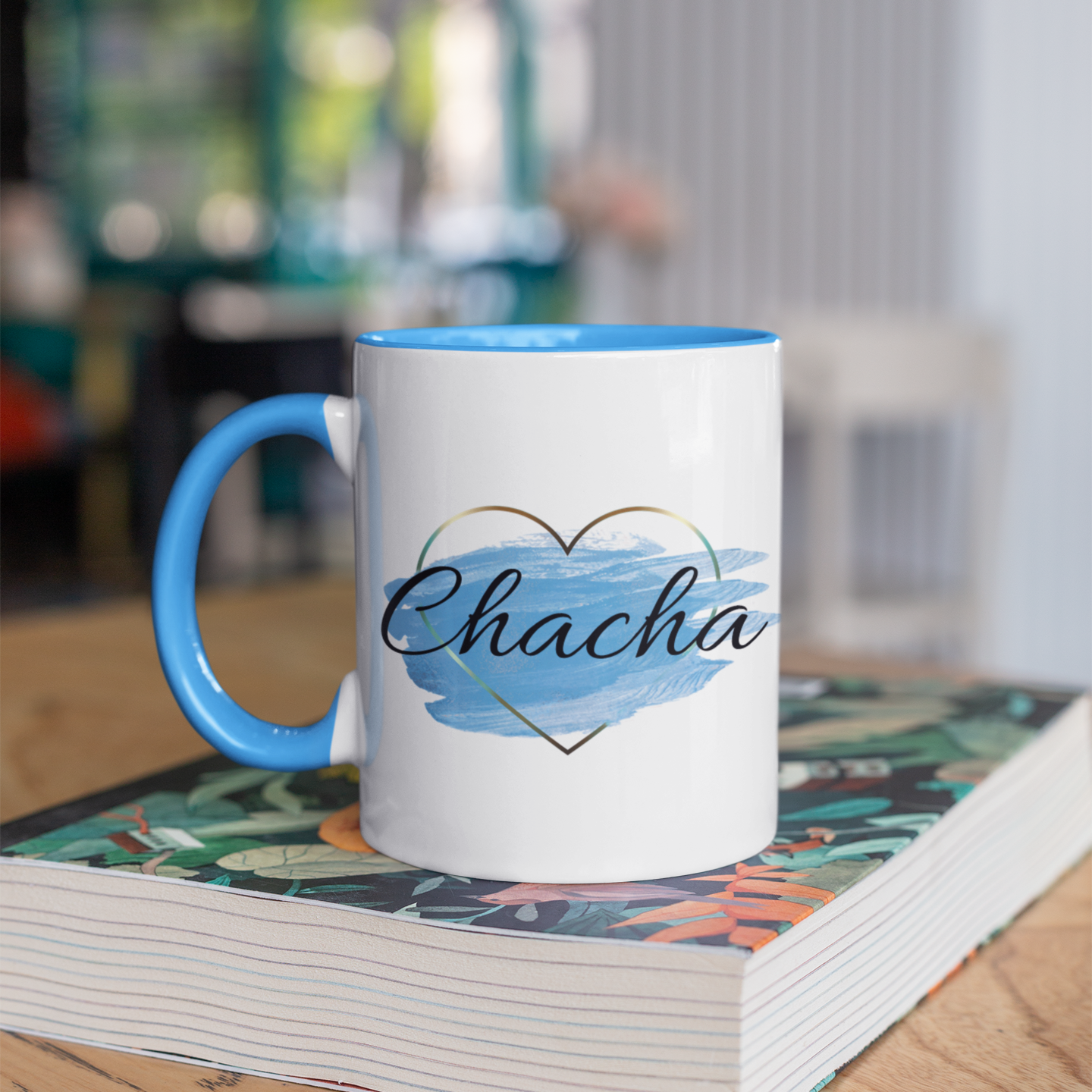 Uncle Blue Heart Mug